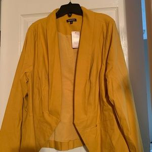 NWT Torrid Mustard Yellow Blazer